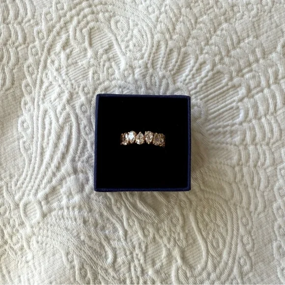 NWT Swarovski Vittore Rose Gold Eternity Band Ring - Picture 9 of 10